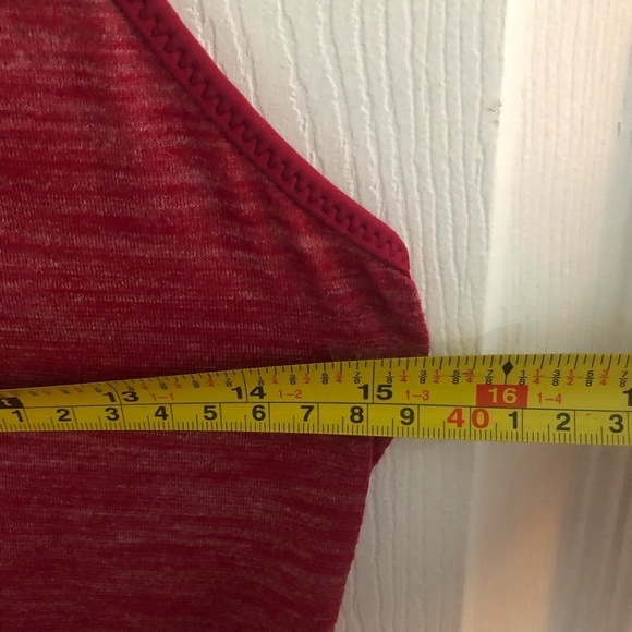 Lululemon Heathered cranberry size medium flowy light tank - Picture 3 of 8
